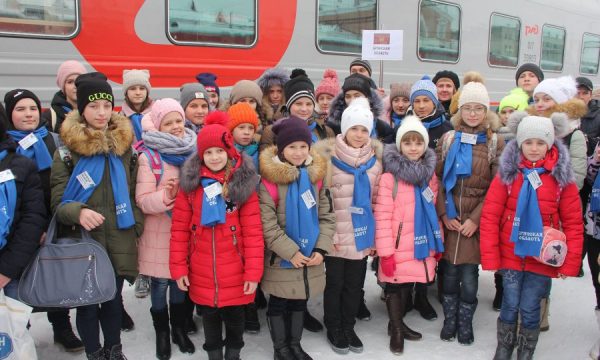 Брянские школьники на Кремлевской елке