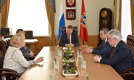 Александр Богомаз провел рабочую встречу с председателем Союза «Чернобыль» России и руководителем Детского научно-практического центра противорадиационной защиты