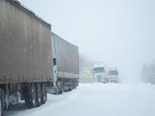 На границе Брянской области с Украиной застряли 250 грузовых машин