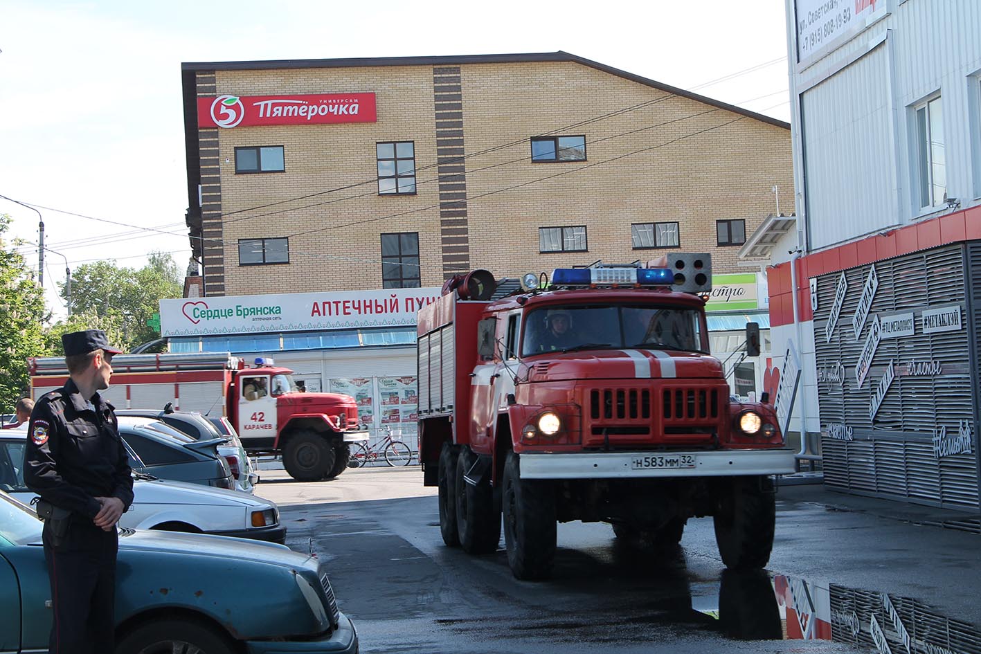 Проведены пожарные учения