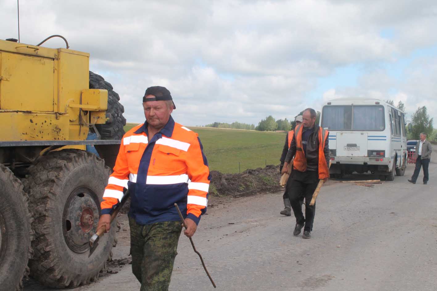 Идет ремонт дороги Карачев – Ружное –Куприно