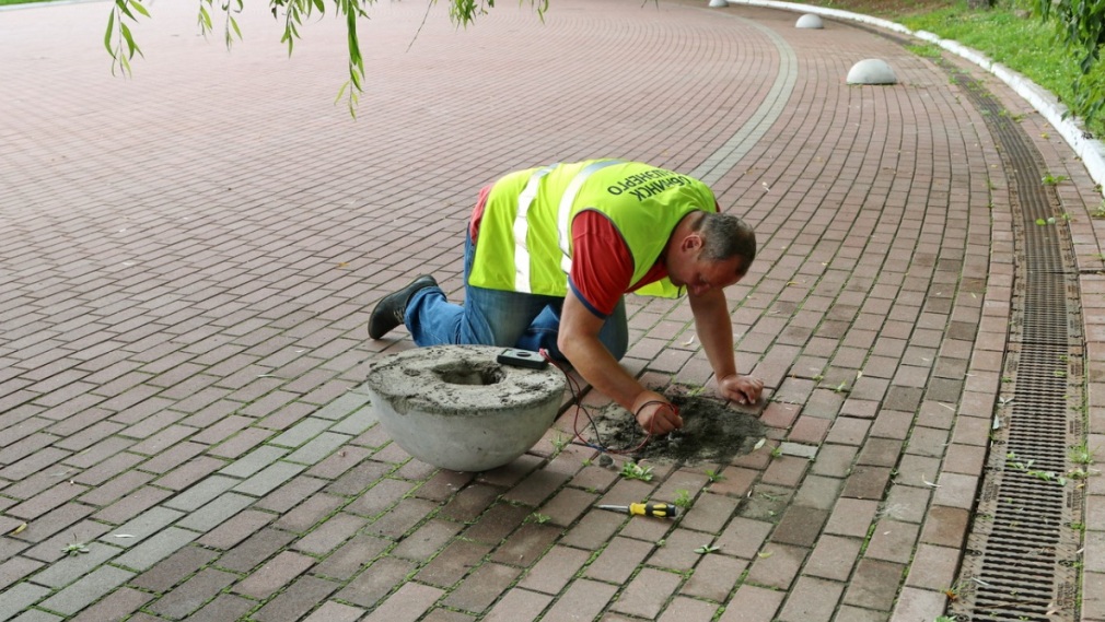 На Кургане Бессмертия начались работы по установке систем освещения