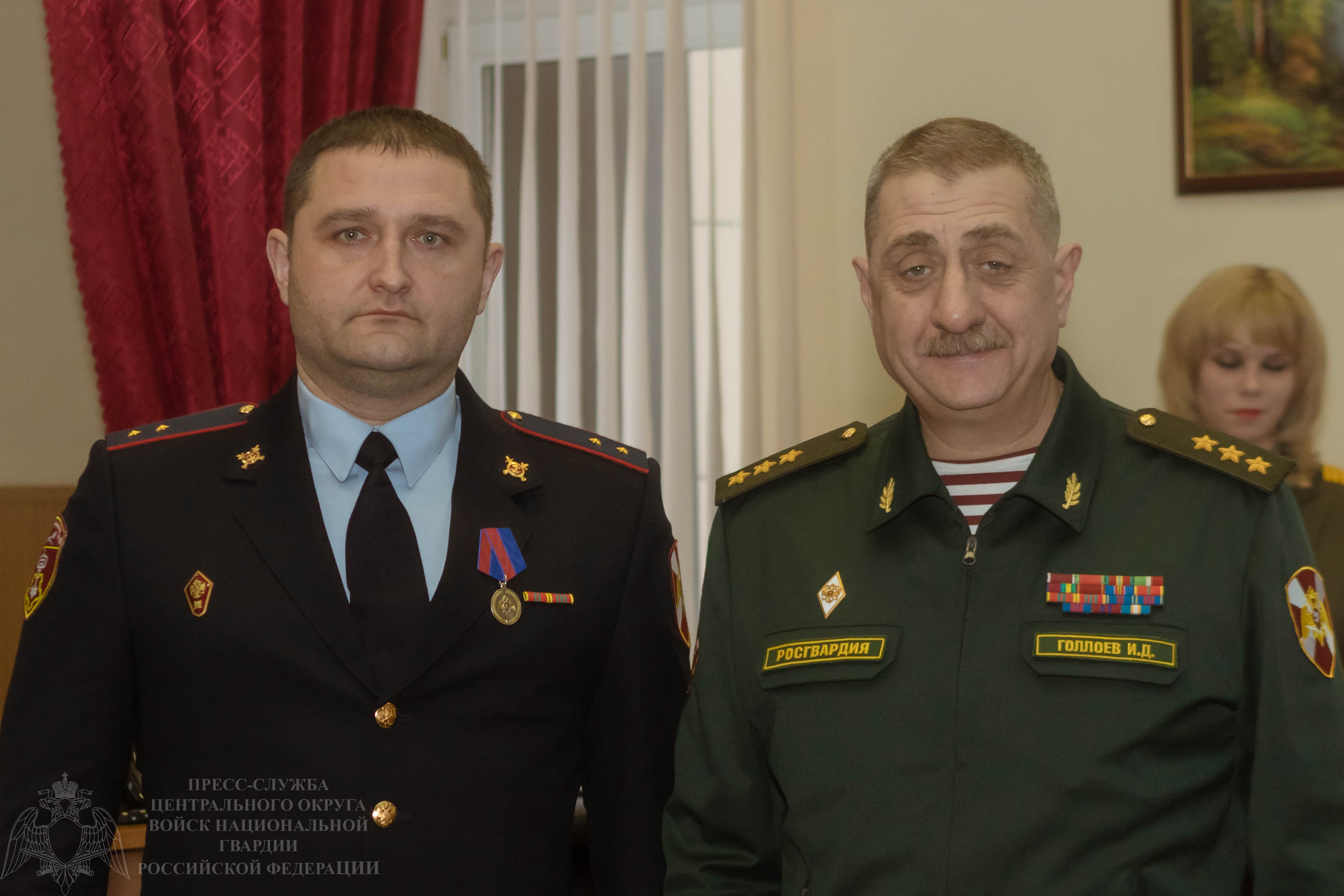 Брянский прапорщик управления росгвардии награжден медалью «За заслуги в укреплении правопорядка»