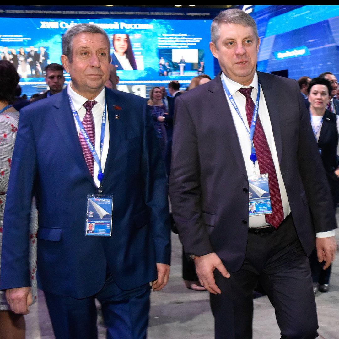 Владимира Попкова поздравил с переизбранием глава Брянской области Александр Богомаз