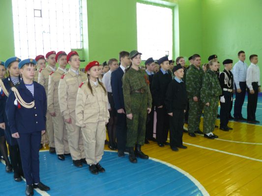 Юнармейцы из Дятькова Брянской области состязалась в игре: «Растим патриотов»