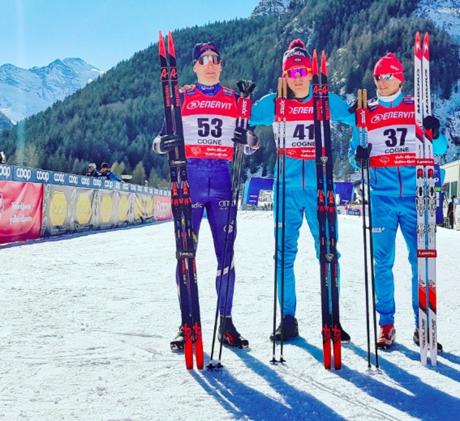 Очередная победа брянского лыжника Александра Большунова на этапе кубка мира в Италии