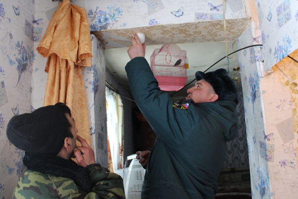 в п.Комаричи Брянской области ведется большая работа по предупреждению пожаров