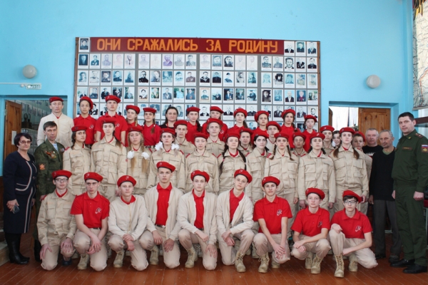 Комаричские  школьники  пополнили ряды юнармейцев  Брянщины