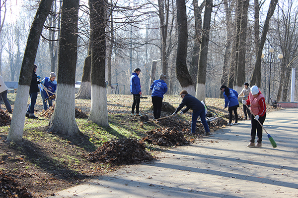 В Почепском районе Брянщины масштабно проходит первый субботник