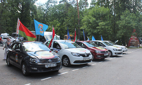 Участники Международного автопробега участвовали в акции Памяти на «Партизанской поляне»