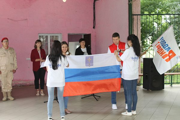 Эстафета флага — в Погарском районе Брянской области 