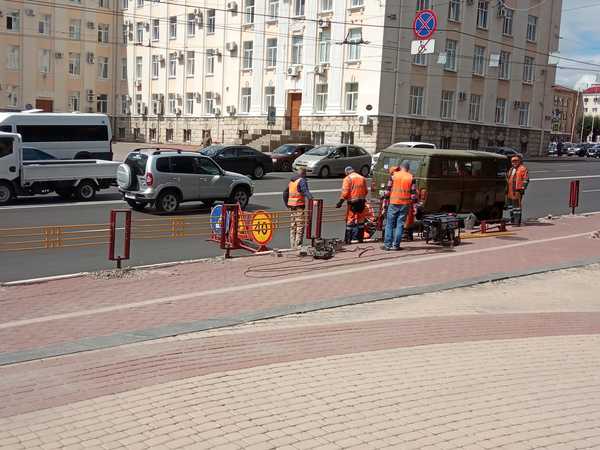 На проспекте Ленина в Брянске продолжаются масштабные работы