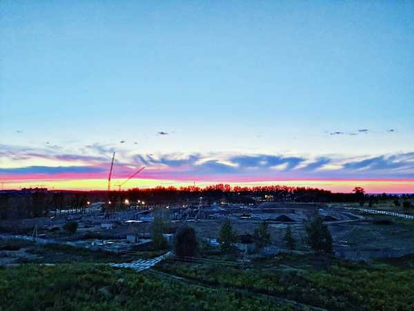 В Брянске пользователь выложил фото активного строительства Дворца единоборств