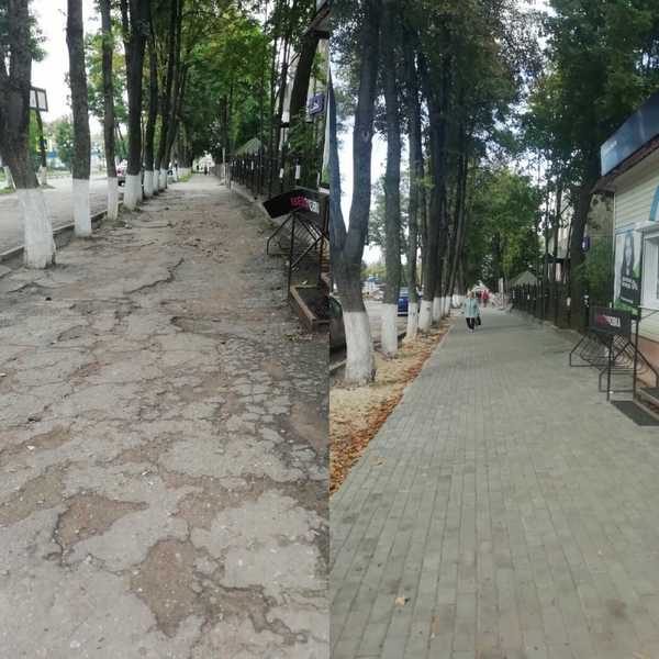 В брянском Дятькове ремонтируют дорогу по улице Ленина