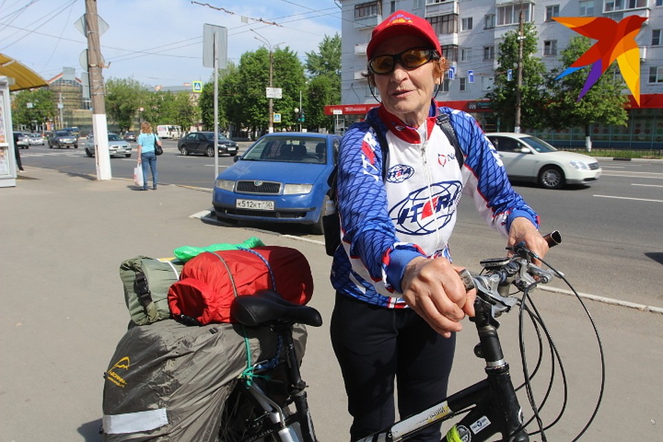 Карачев посетила известная велопутешественница, внесенная в книгу рекордов Гиннеса России