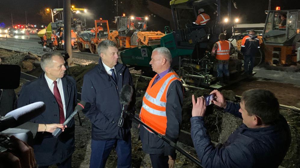 Ремонт улицы Авиационной проинспектировал губернатор Брянщины