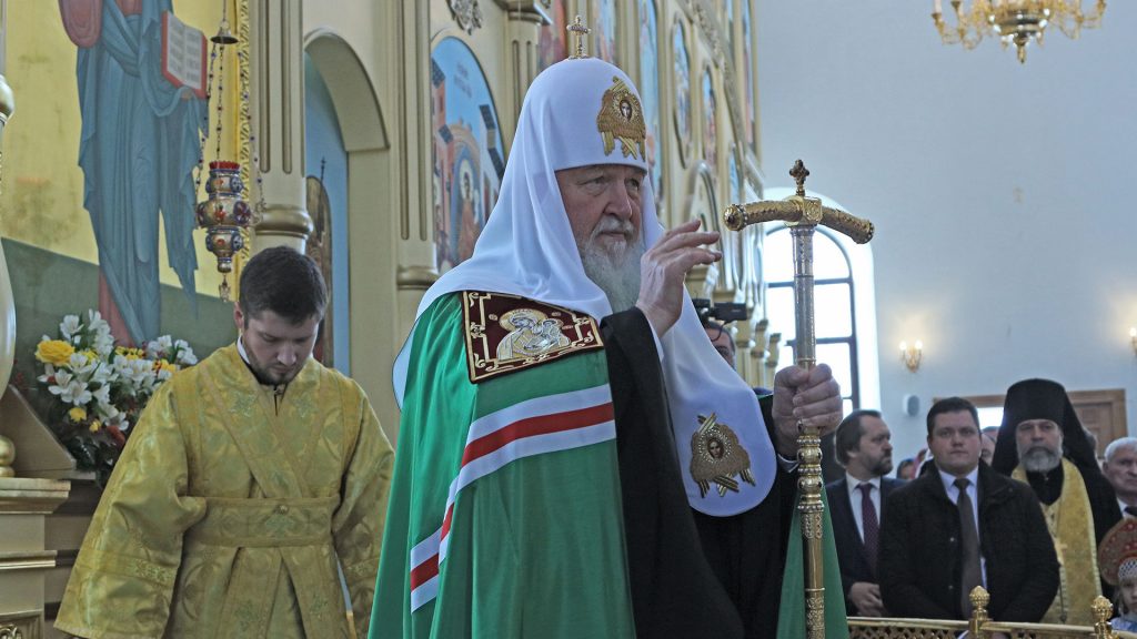 На первом канале показали «Слово пастыря» Патриарха в брянском монастыре