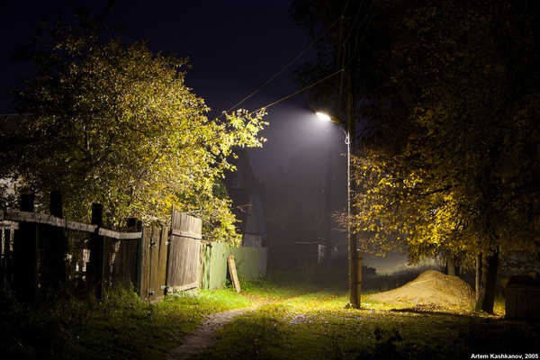 В карачевском селе Верхополье модернизировали уличное освещение