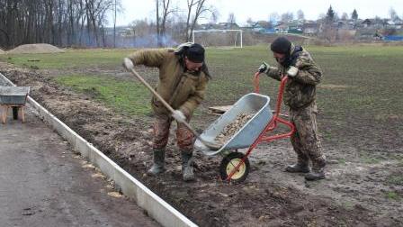 В брянском  Мглине идет строительство стадиона