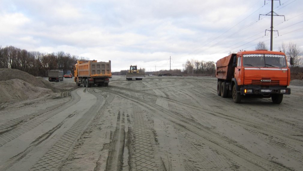В Фокинском районе Брянска продолжается строительство дороги Брянск-I – Брянск-II