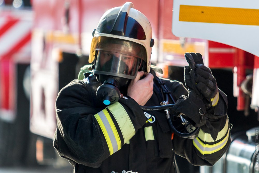 Пожарно-тактические  занятия в Карачеве