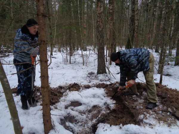 Поисковики брянского отряда «Пересвет» извлекли останки неизвестного солдата