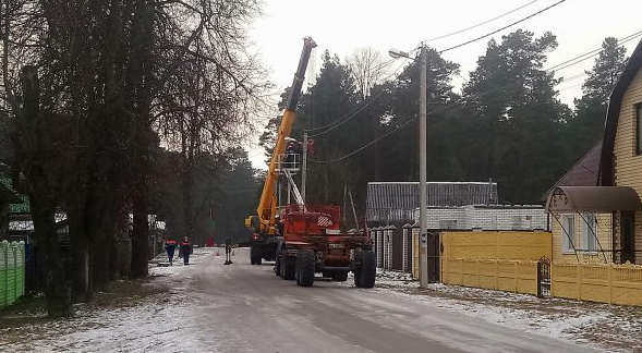 В г. Сельцо Брянской области идет модернизация уличного освещения