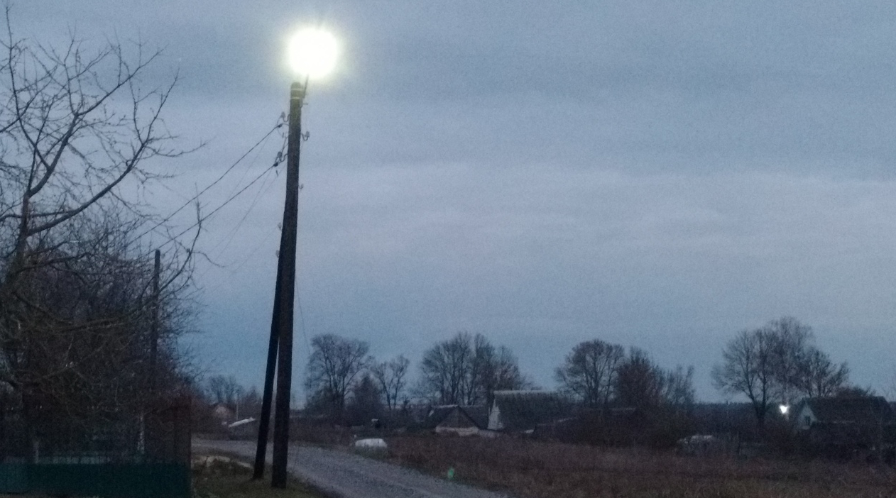 В Клинцовском районе Брянщины модернизируют уличное освещение