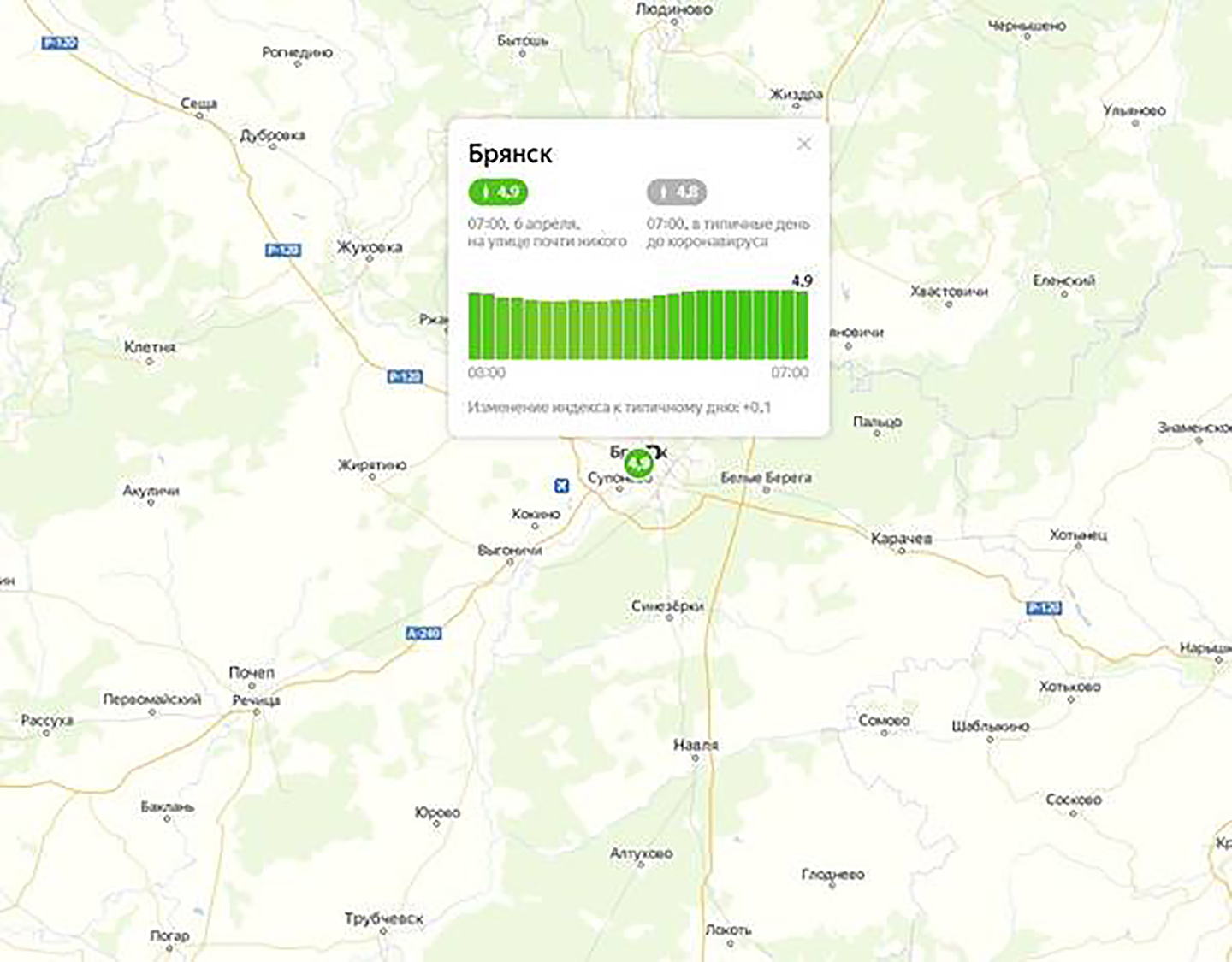 Брянск занимает лидирующие позиции по самоизоляции