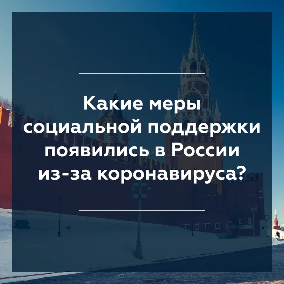 Меры социальной поддержки населения и бизнеса