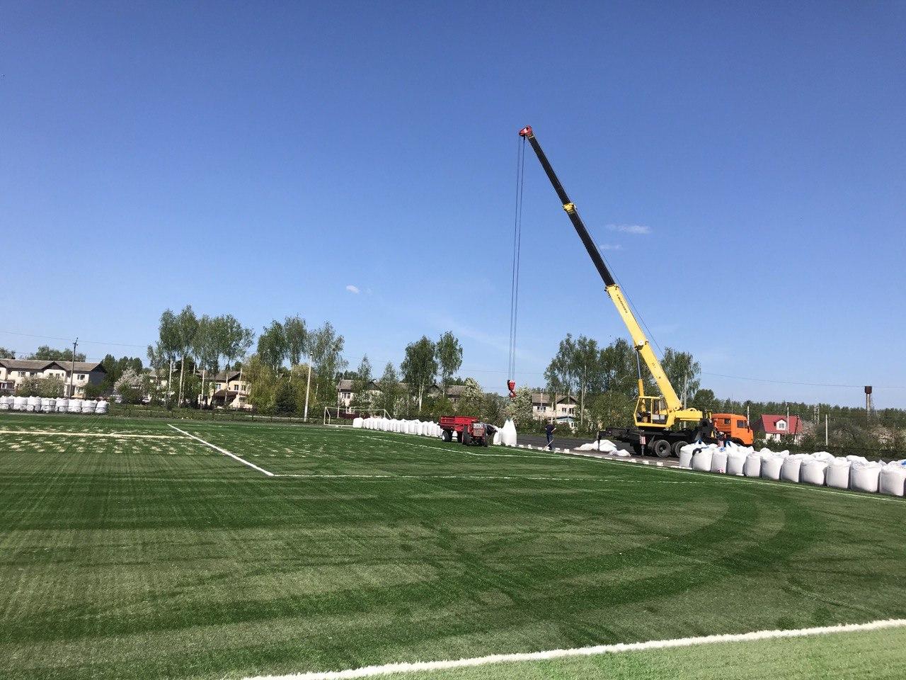 Строительство стадиона завершается в Брянском районе