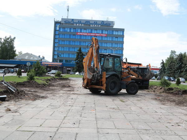 В Брянске начался капитальный ремонт сквера «Литий»