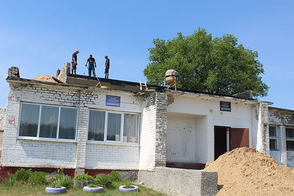 Ремонт  проходит в соответствии с графиком