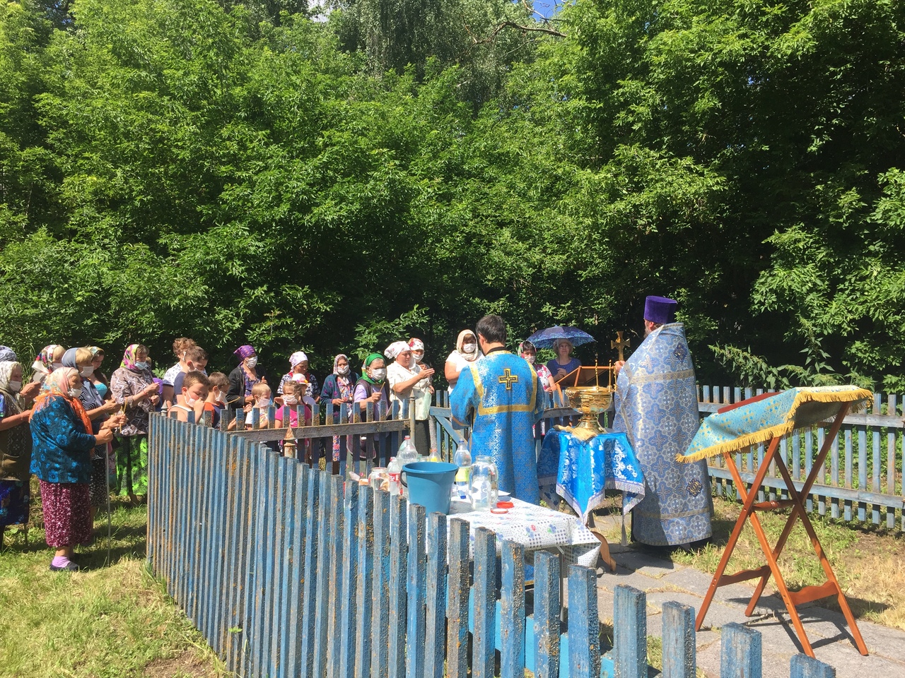 В Карачевском районе на месте бывшего Казанского храма в с. Ружное совершено первое богослужение