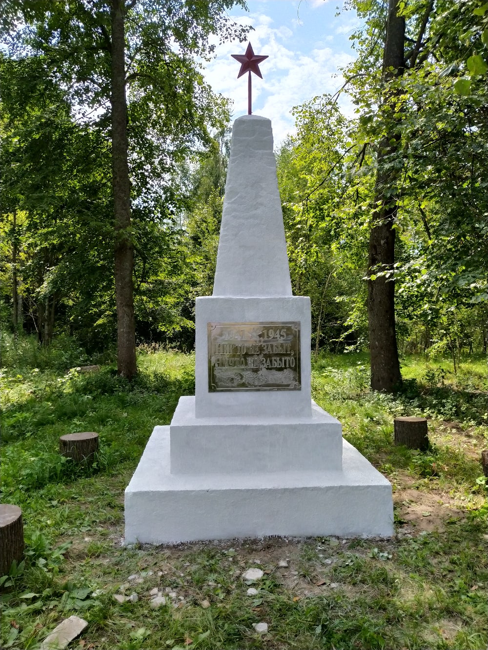 Брянские активисты ТОСа реконструировали воинский обелиск