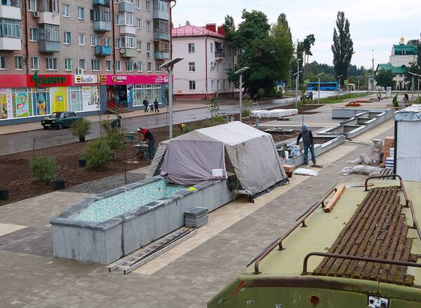 В Брянске благоустройство сквера «Литий» выполнено на 90%