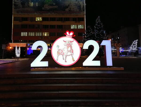 В Брянске скверы и парки украсили к Новому году