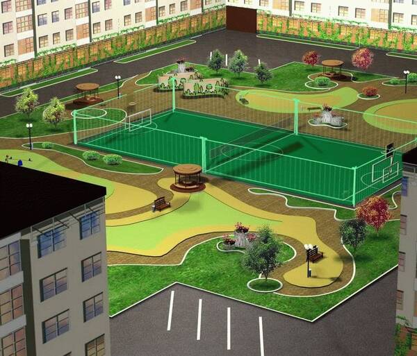 В брянском селе Глинищево обновили 6 дворовых территорий за 3,8 млн рублей