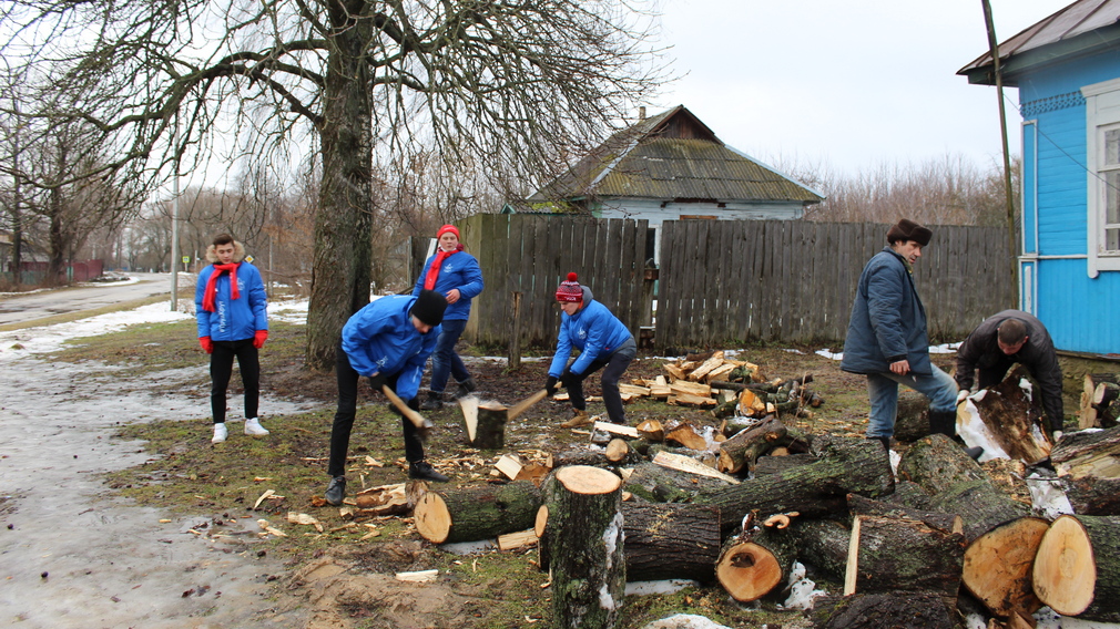 Суземские волонтеры приняли участие в акции «Снежный десант»