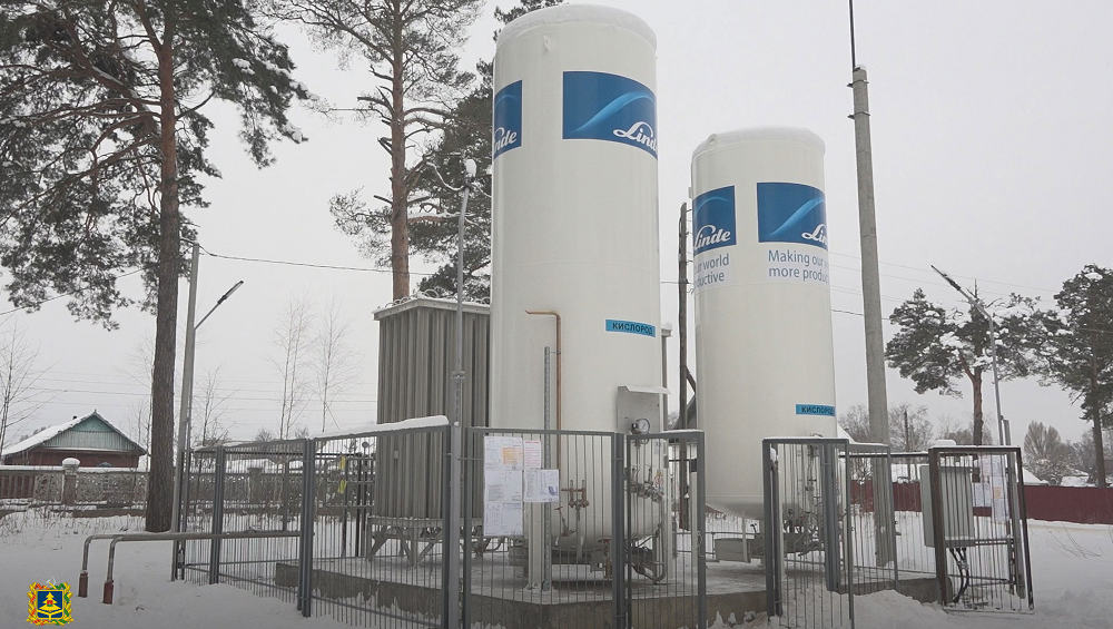 В Унечском госпитале оборудовали кислородную станцию