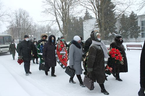 12 февраля карачевцы простились с ветераном Великой Отечественной войны Николаем Сергеевичем Савиным