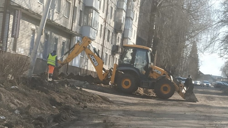 Капитальный ремонт дороги в переулке Осоавиахима начался