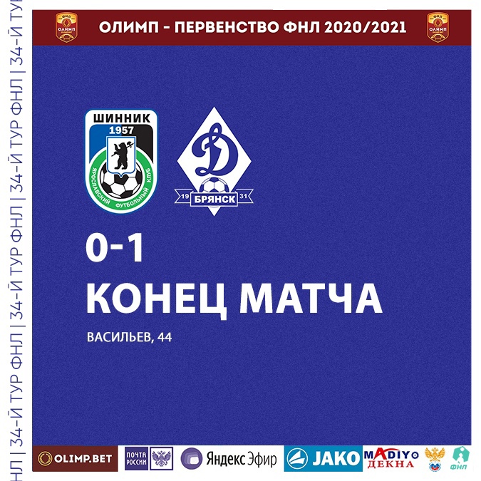 Брянское » Динамо» одержало победу!