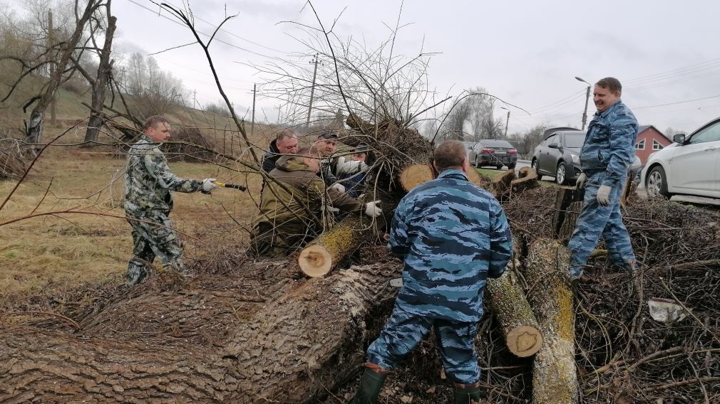 Субботник в Выгоничском районе прошел