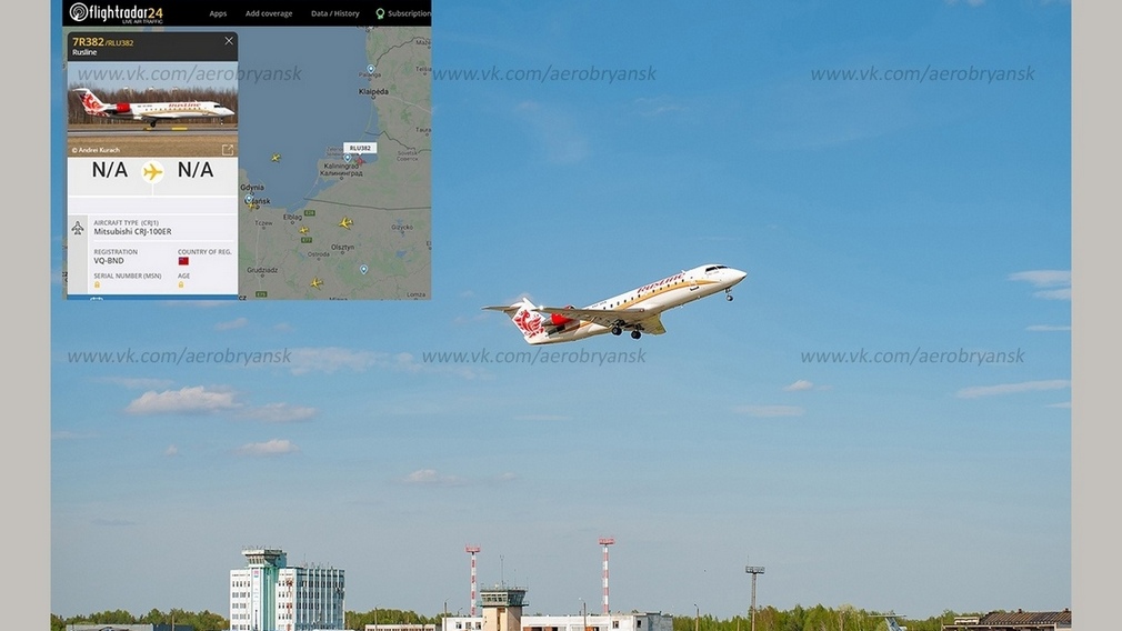 В Брянске 14 мая откроют авиасообщения между Брянском и Калининградом