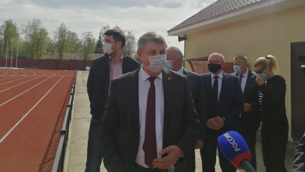 Брянский стадион «Спартак» посетил Александр Богомаз