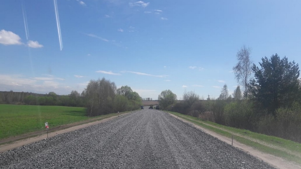 В Брасовском районе начался ремонт автодороги между Столбово и Глоднево