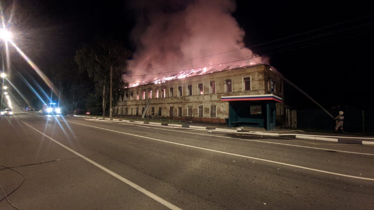 Пожар в Карачеве 24 августа