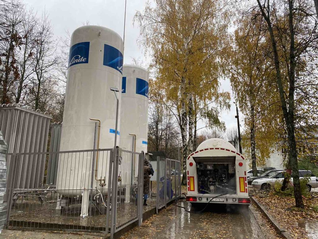 Доставили кислород в ковидный госпиталь больницы №4   Брянска