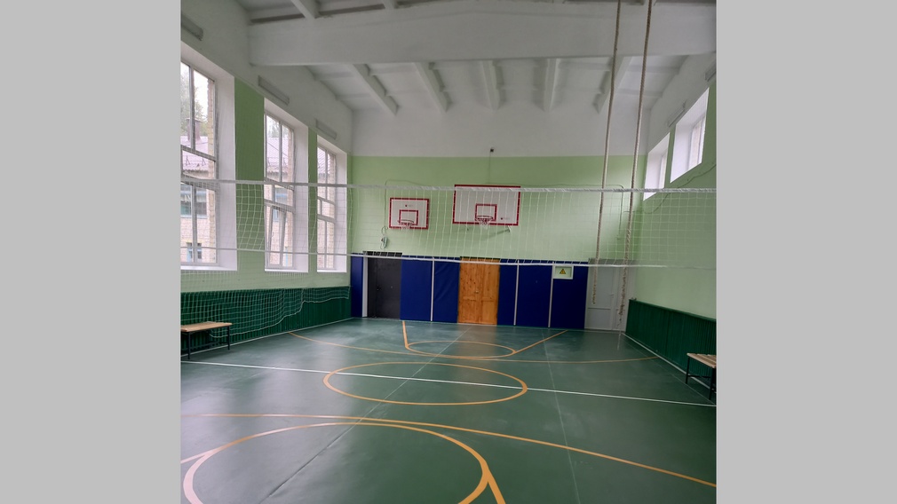 В Новоромановской школе Мглинского района Брянской области обновили спортзал